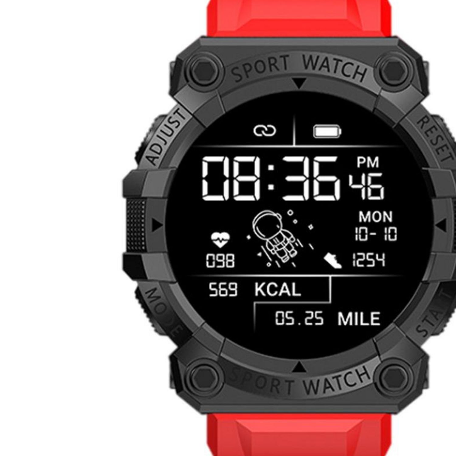 SMARTBAND TEC.67 ROJO CARGA USB DEPORTIVO - 2