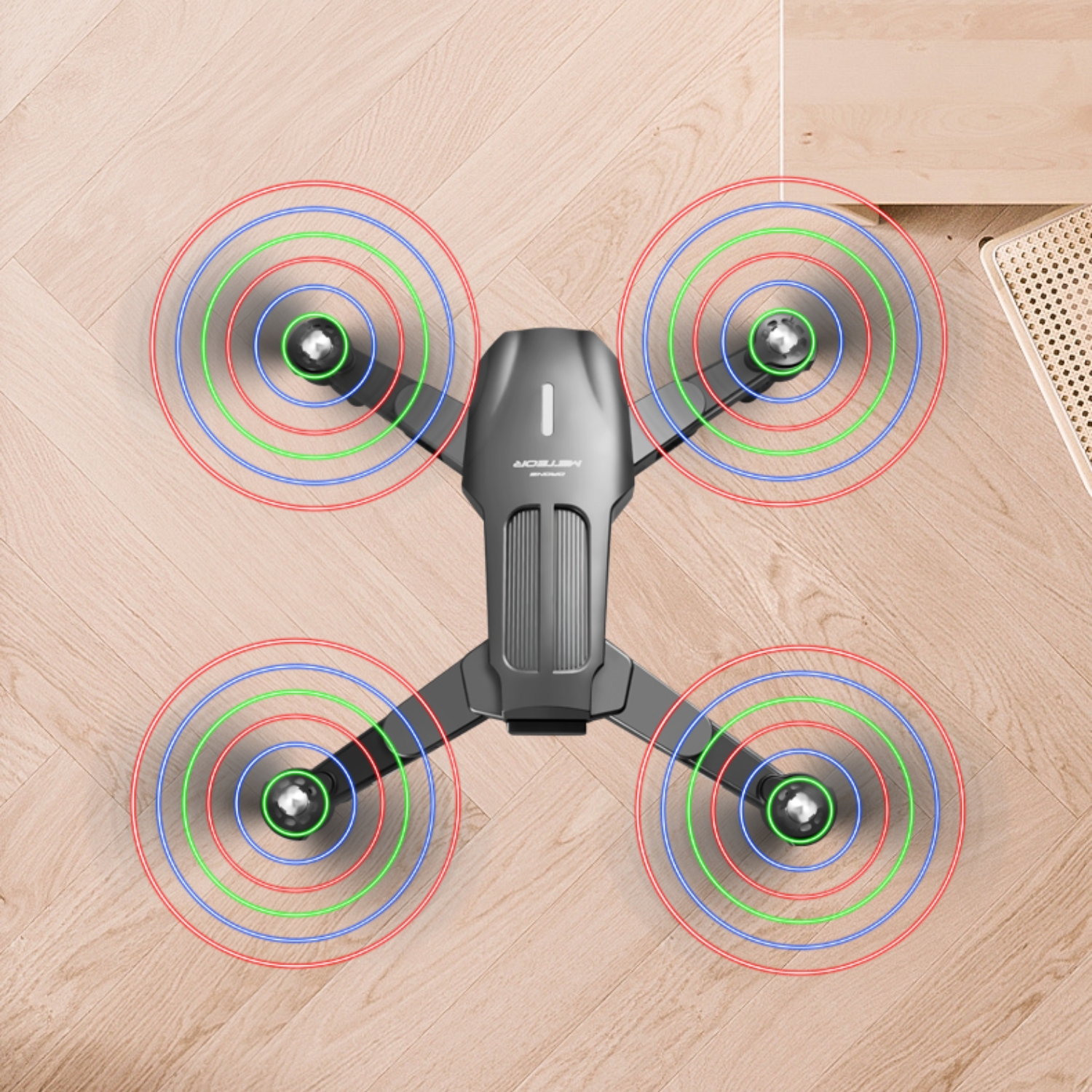 DRONE IMPORTCLICK TEC.83 AÉREO WIFI 2 CÁMARAS 4K HD RECARGABLE 6 MTS - 9