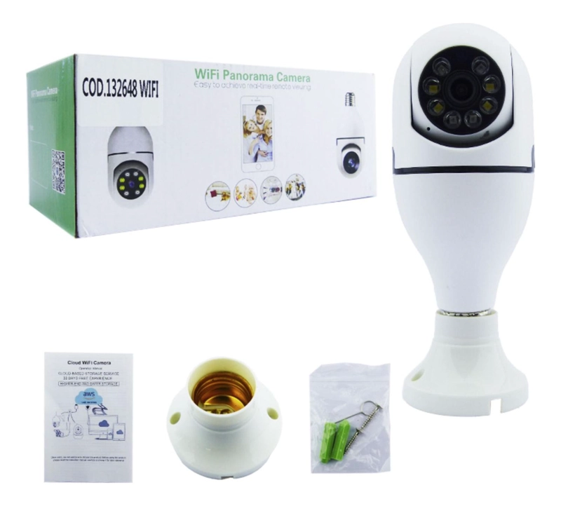 CAMARA IP AMPOLLETA WIFI SEGUIMIENTO 360° - 6