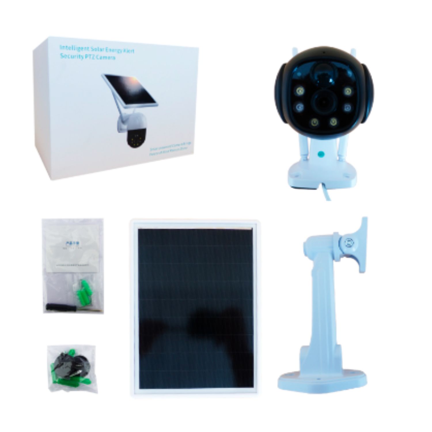 CÁMARA SOLAR IP WIFI MOVIMIENTO 355° PANEL - 4