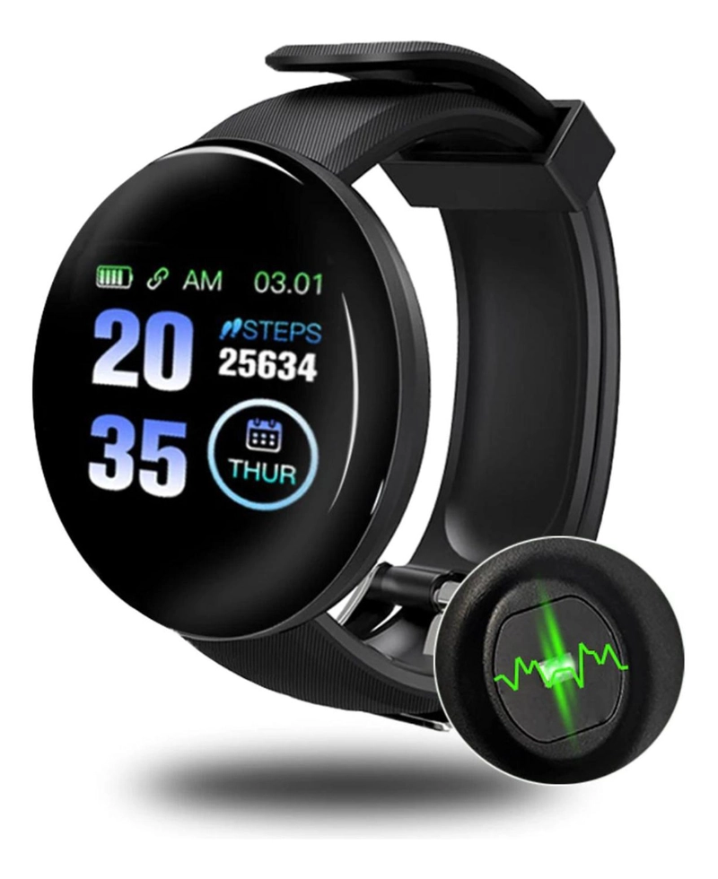 SMARTBAND TEC.68 NEGRO CARGA USB REDONDO - 4