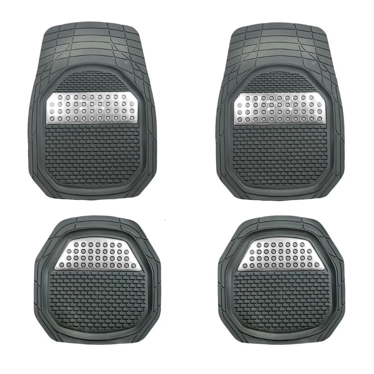ALFOMBRA AUTO GOMA IMPORTCLICK TUNING 4 PIEZAS BLANCO DELUXE - 1