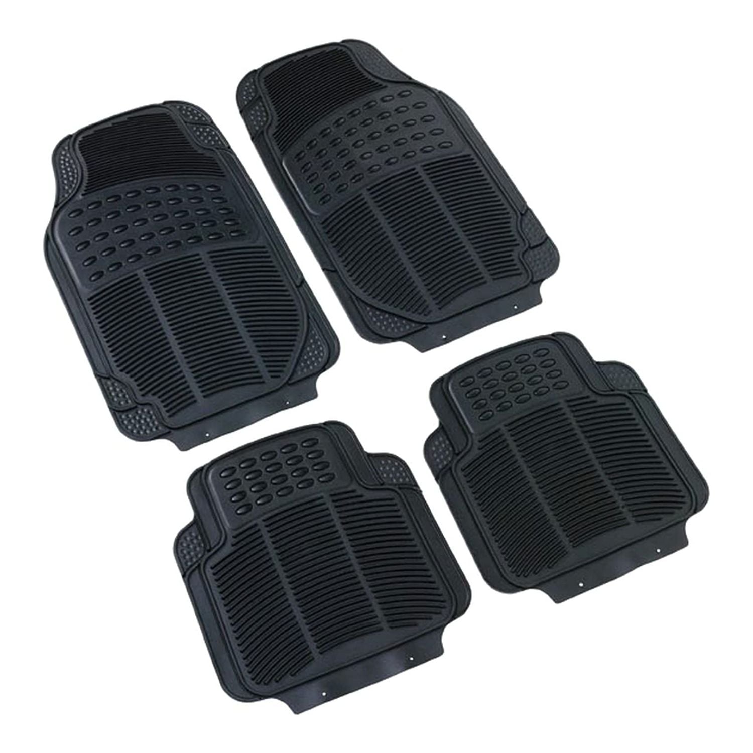 ALFOMBRA AUTO GOMA IMPORTCLICK CLÁSICO 4 PIEZAS NEGRO - 5