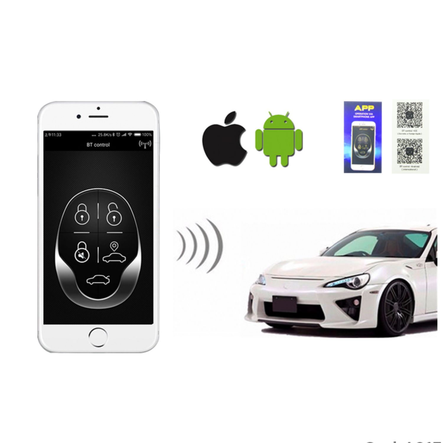 ALARMA AUTO SMARTPHONE ANDROID IOS CONTROL REMOTO - 6