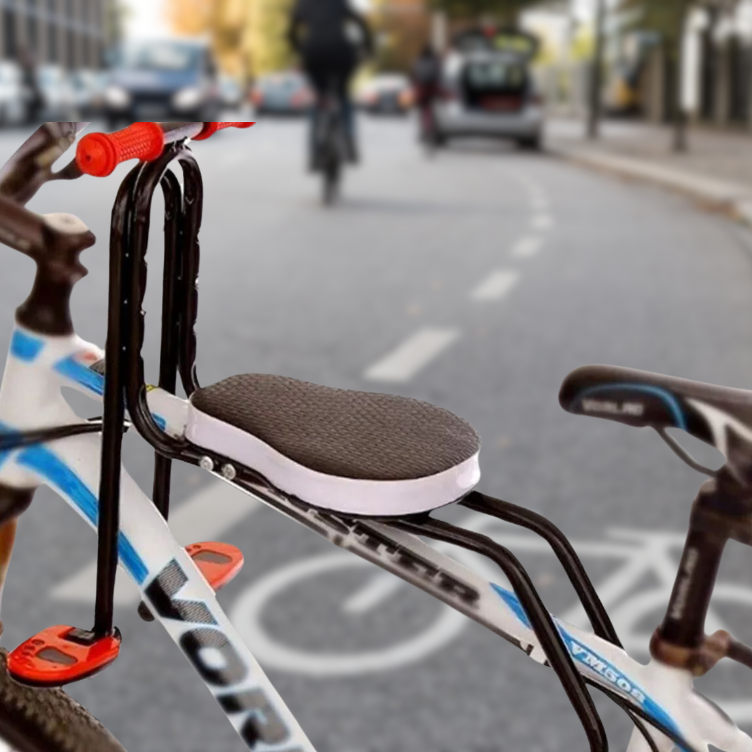 SILLA SOPORTE IMPORTCLICK DEP.71 ARO 10 ASIENTO DELANTERO DE BICICLETA PARA NIÑOS BEBÉ - 5