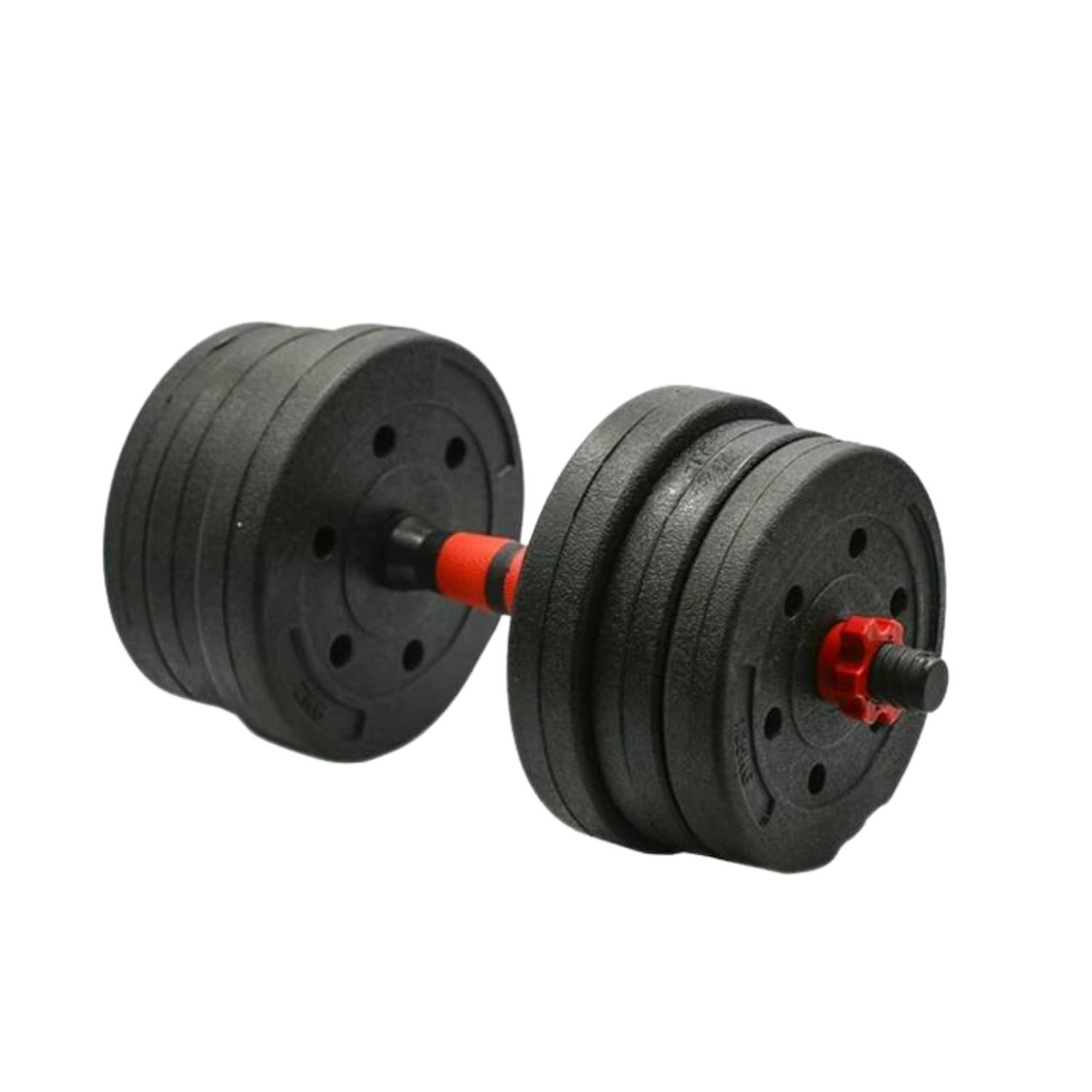 SET MANCUERNAS IMPORTCLICK 20 KG PESAS FITNESS AJUSTABLES - 2