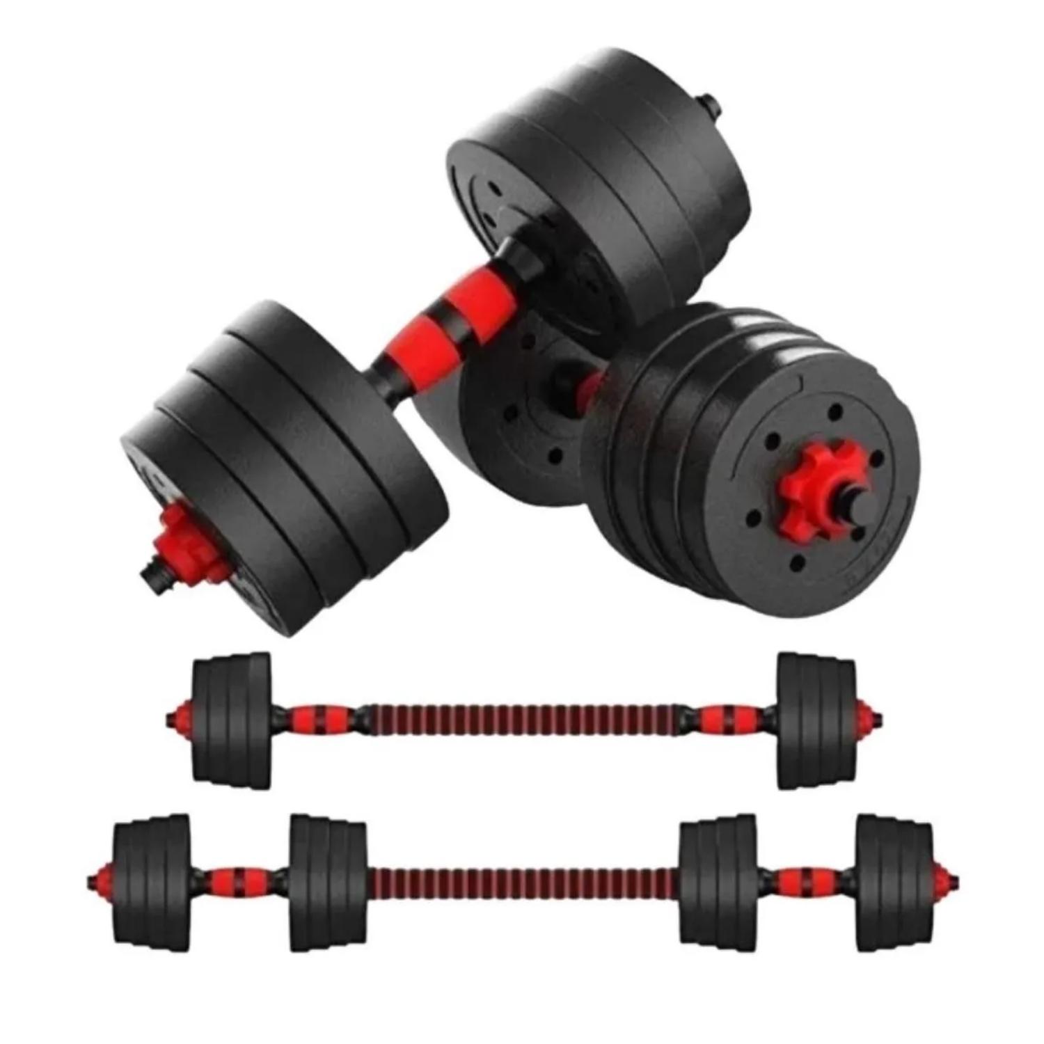 SET MANCUERNAS IMPORTCLICK 20 KG PESAS FITNESS AJUSTABLES - 3