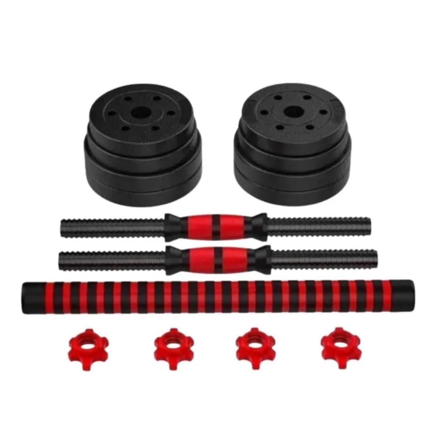 SET MANCUERNAS IMPORTCLICK 20 KG PESAS FITNESS AJUSTABLES - 4