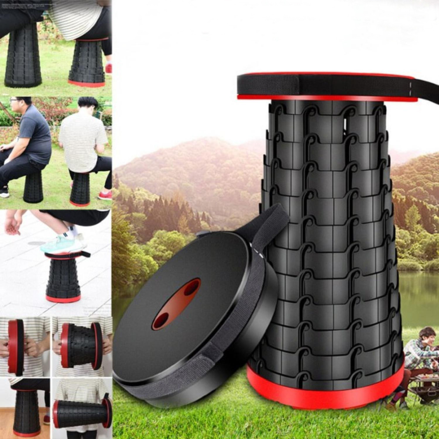 ASIENTO IMPORTCLICK PLEGABLE RETRÁCTIL PORTÁTIL CAMPING - 8
