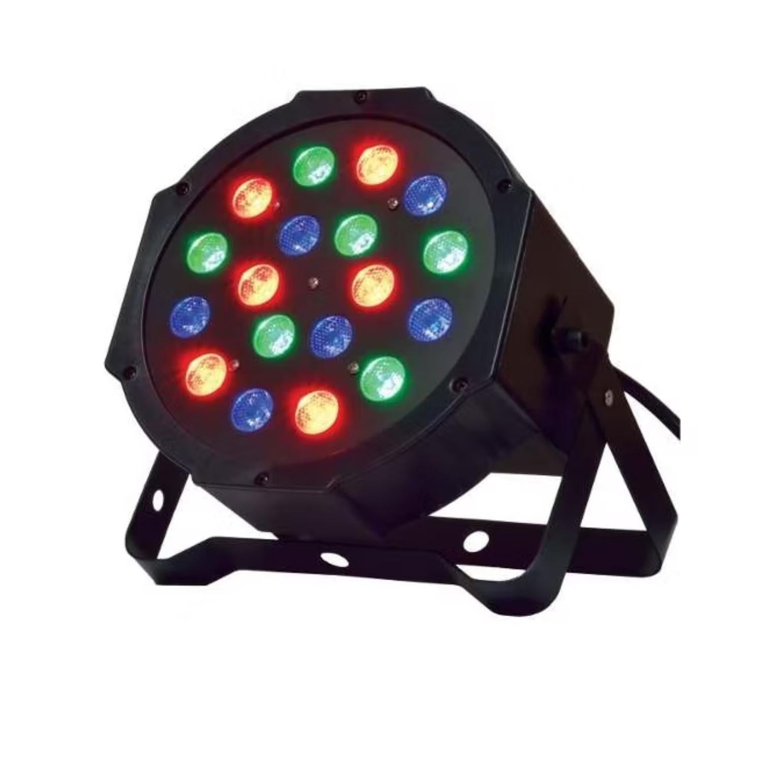 FOCO LUCES PAR 18 LED RGB DMX FIESTA LUCES - 1