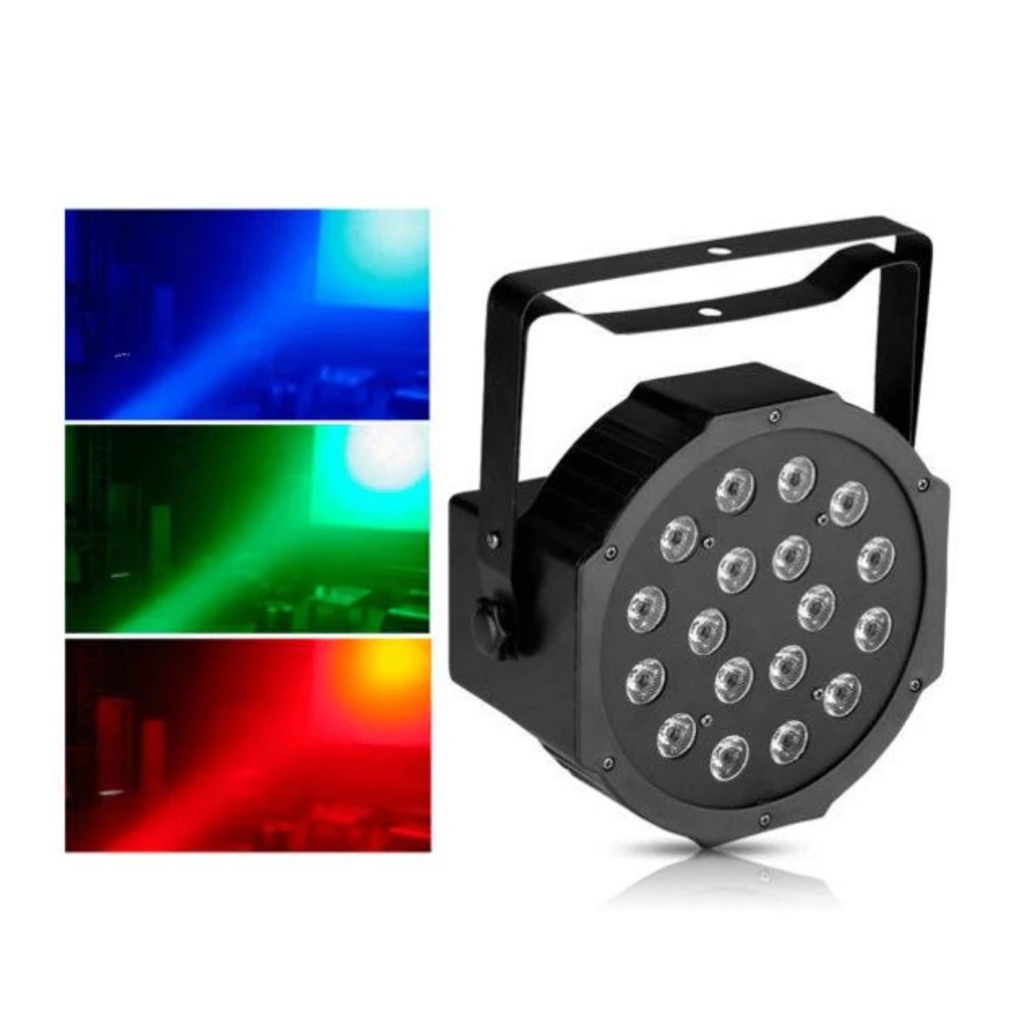 FOCO LUCES PAR 18 LED RGB DMX FIESTA LUCES - 4