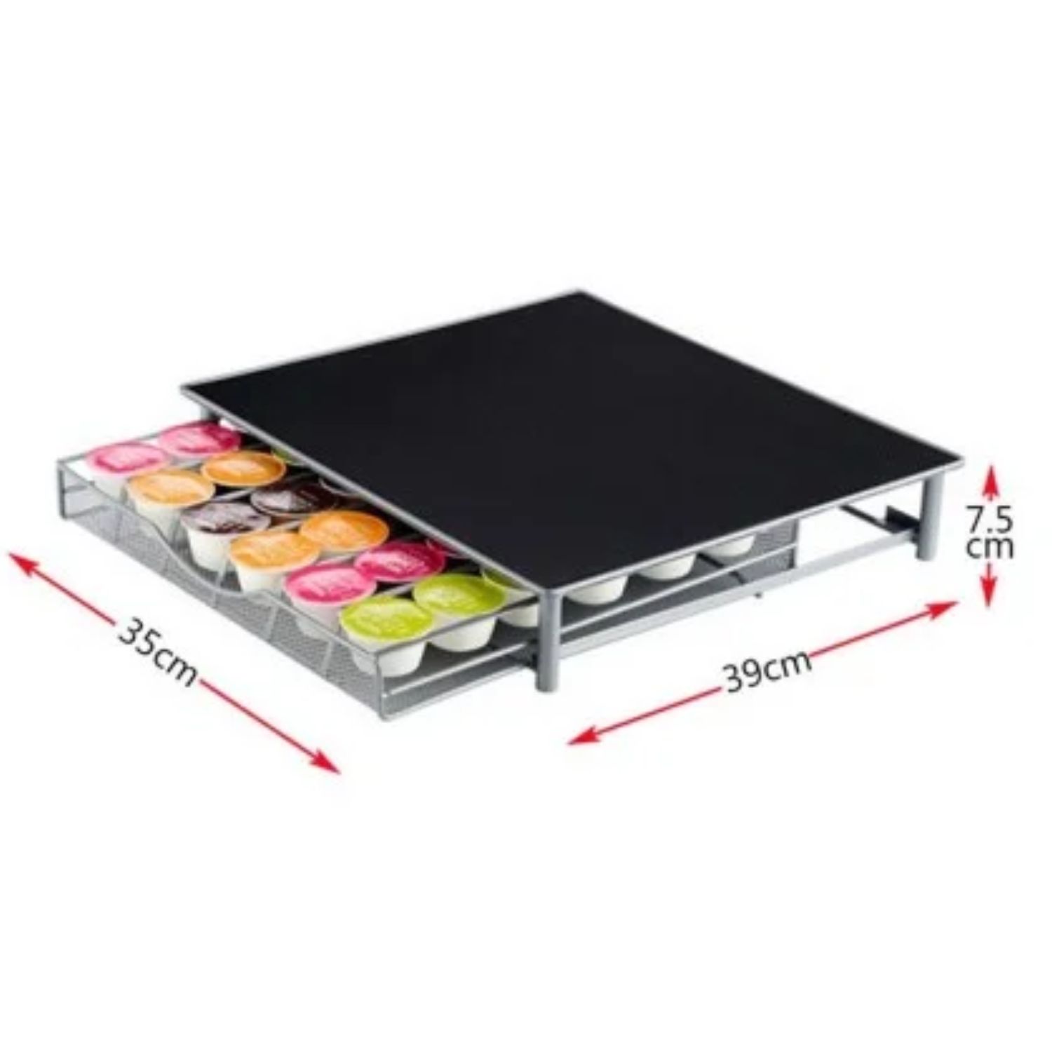 ORGANIZADOR DISPENSADOR CÁPSULAS CAFÉ 39X35X7,5 CM - 7