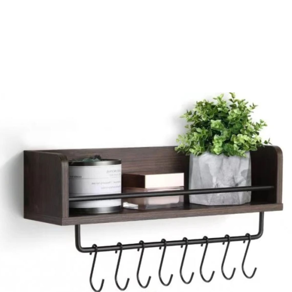 KIT 2 REPISAS SOPORTES MULTIUSO MADERA - 2