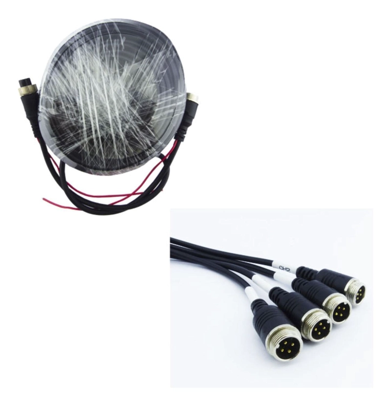 KIT 4 CAMARAS SEGURIDAD CAMION DVR 7 HD - 3