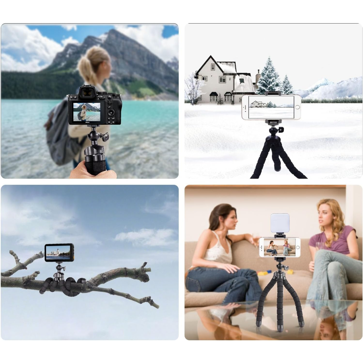 KIT IMPORTCLICK TEC.115 30 ACCESORIOS CÁMARA DEPORTIVA GOPRO ESTUCHE - 5