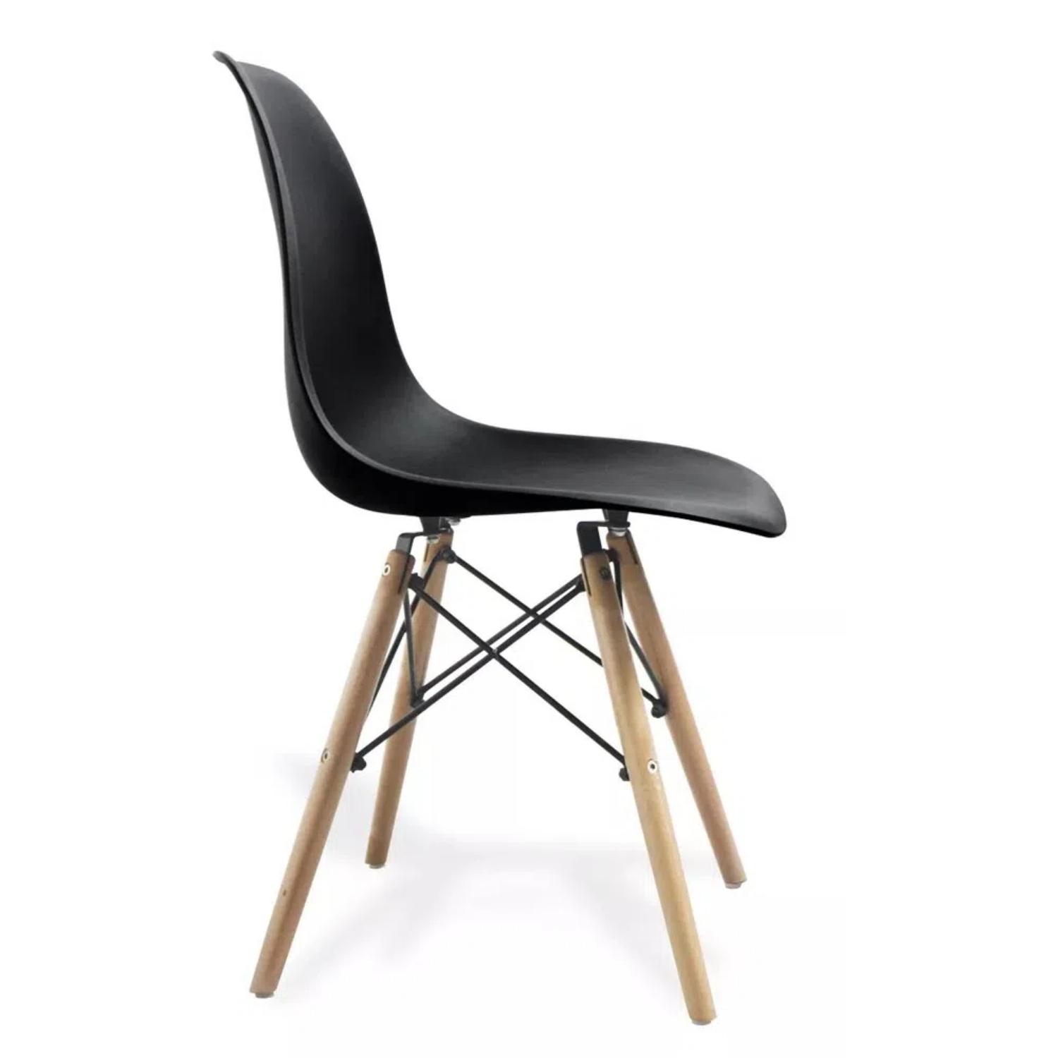 SILLA IMPORTCLICK EAMES 1 CUERPO NEGRO HOGAR COMEDOR - 2