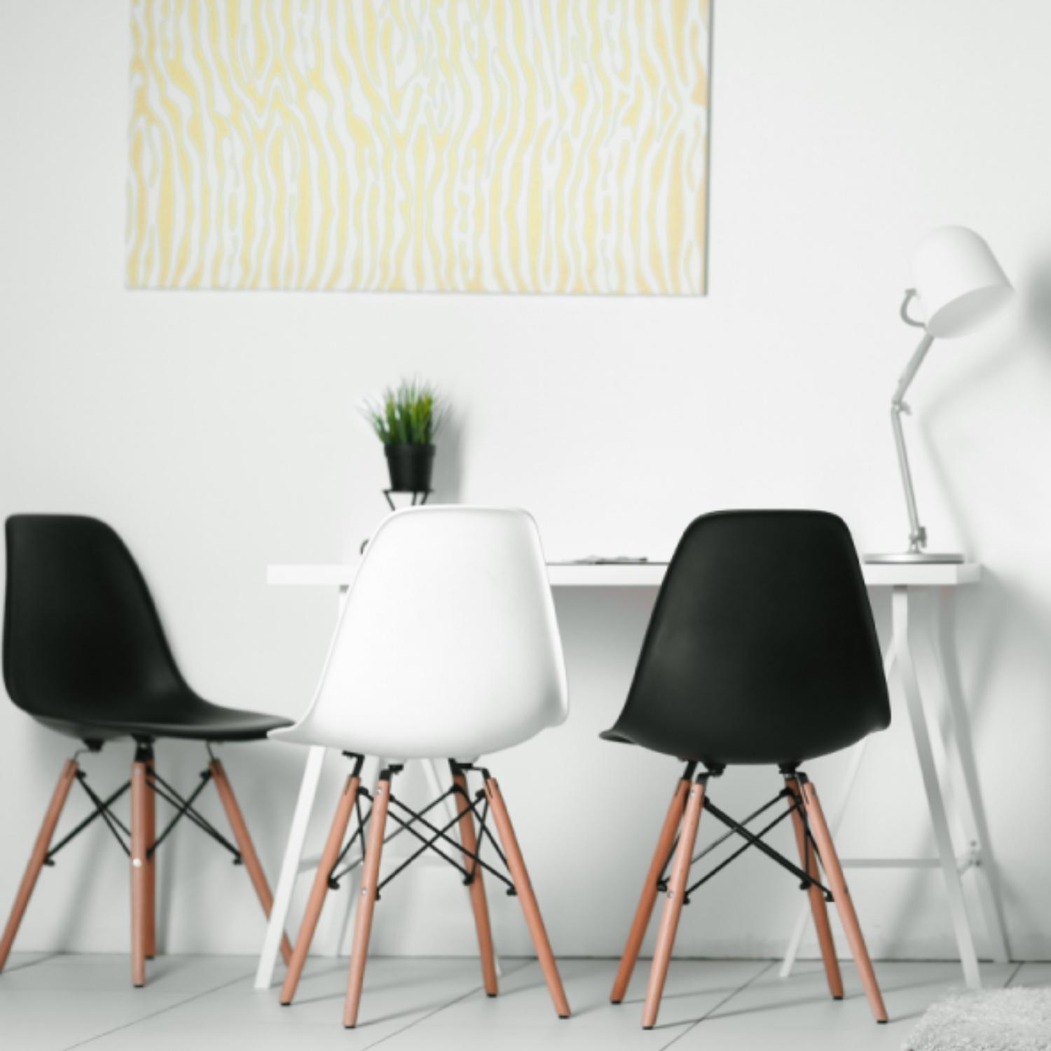 SILLA IMPORTCLICK EAMES 1 CUERPO NEGRO HOGAR COMEDOR - 4