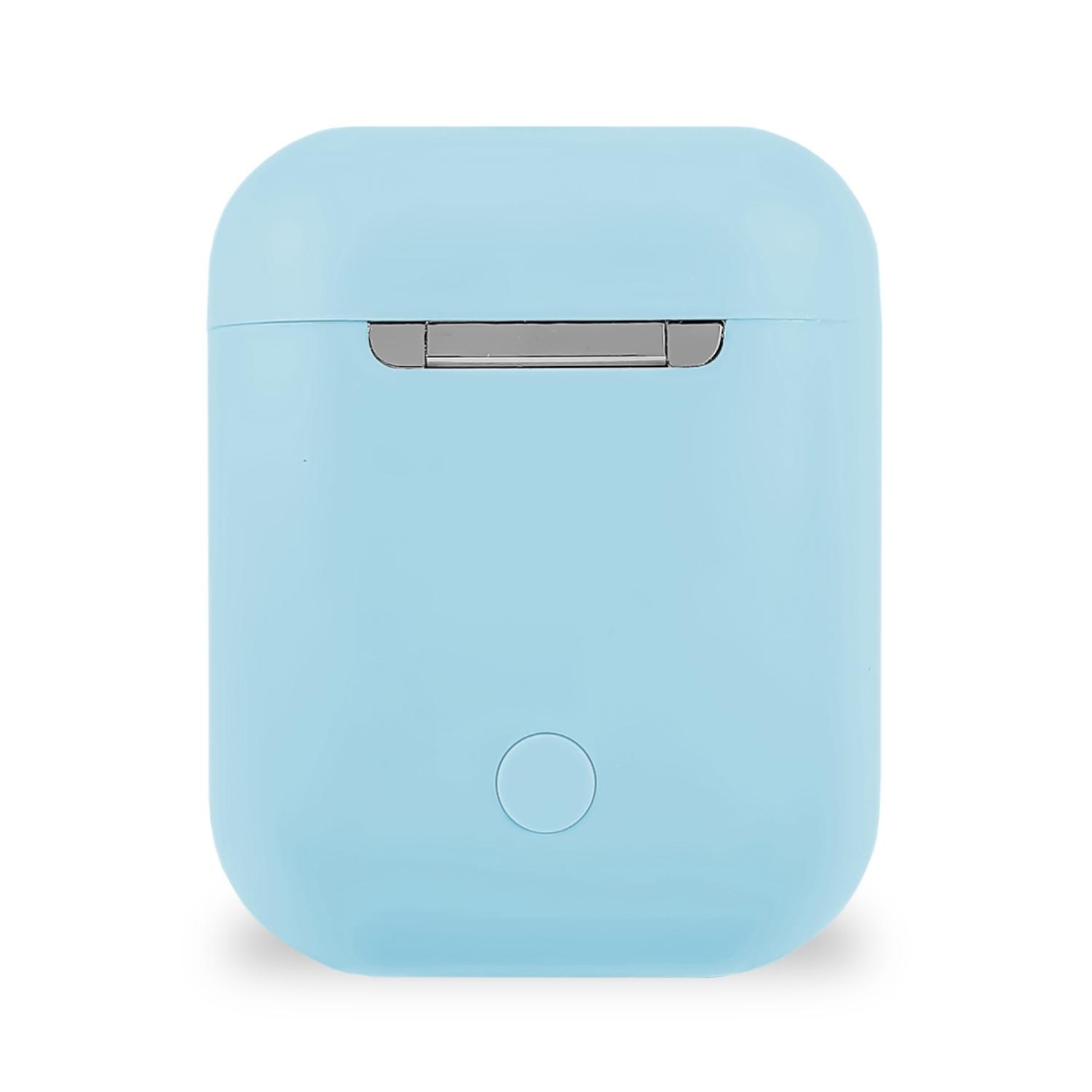 AUDÍFONOS INALÁMBRICOS BLUETOOTH TÁCTIL I12 TWS CELESTE - 6