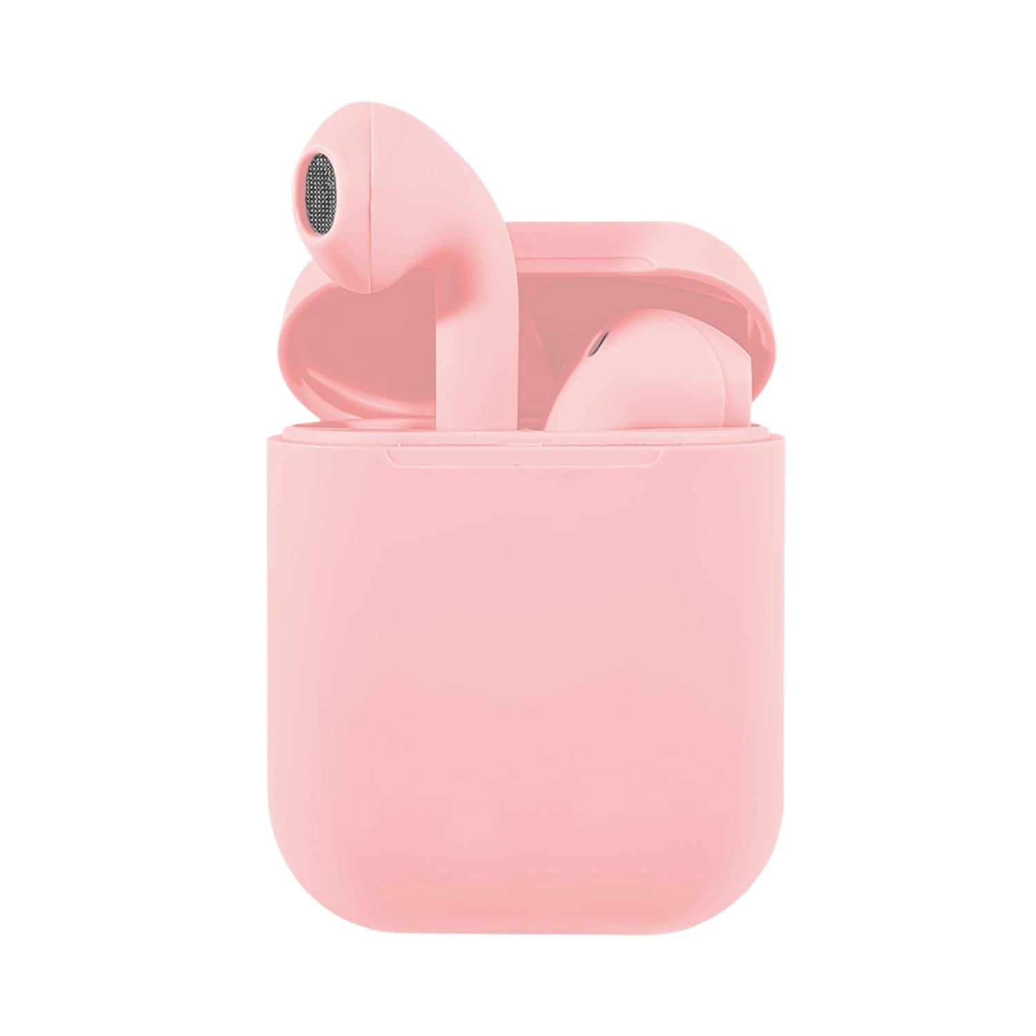 AUDÍFONOS INALÁMBRICOS BLUETOOTH TÁCTIL I12 TWS ROSADO - 1