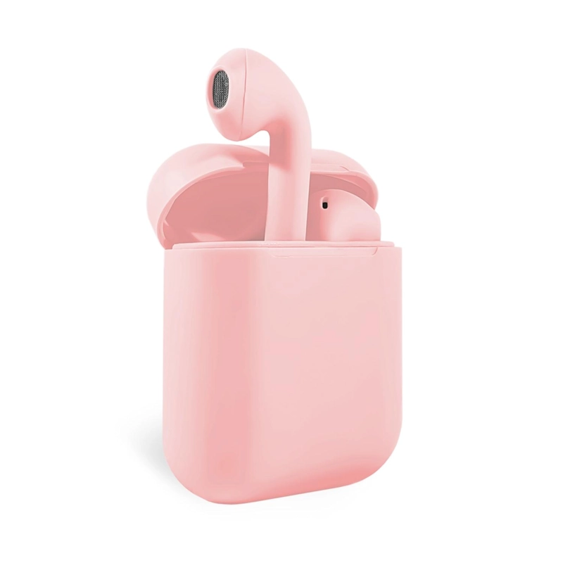 AUDÍFONOS INALÁMBRICOS BLUETOOTH TÁCTIL I12 TWS ROSADO - 3