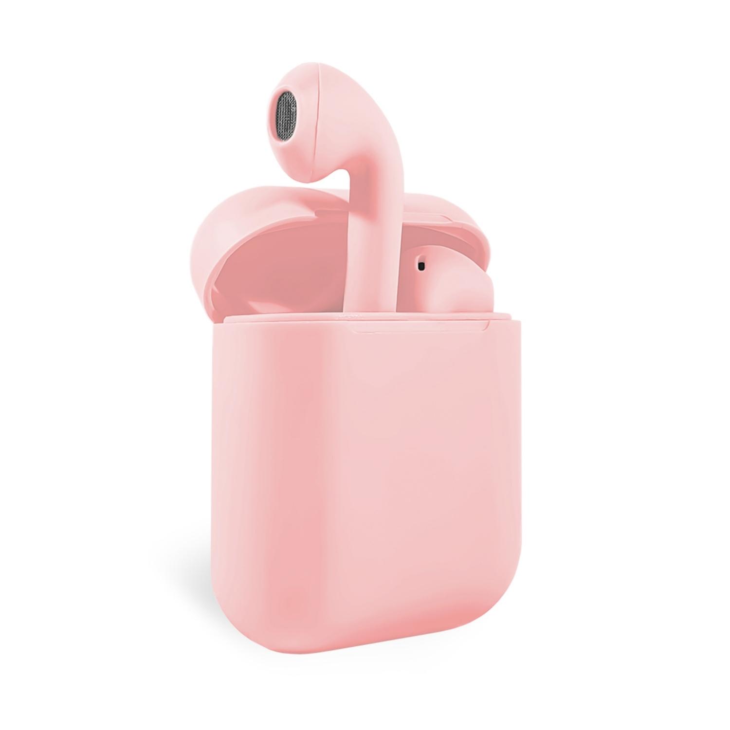 AUDÍFONOS INALÁMBRICOS BLUETOOTH TÁCTIL I12 TWS ROSADO - 3