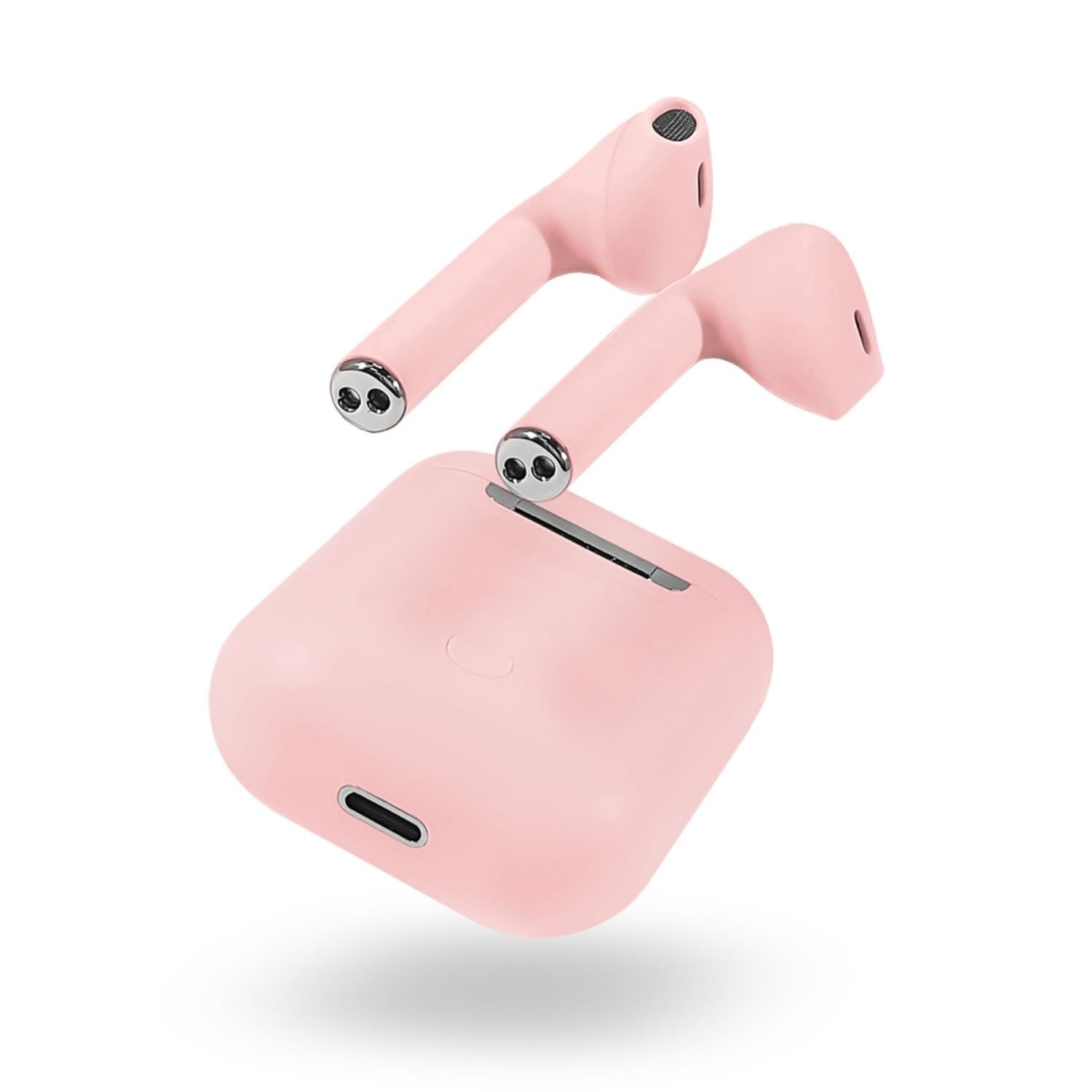 AUDÍFONOS INALÁMBRICOS BLUETOOTH TÁCTIL I12 TWS ROSADO - 4