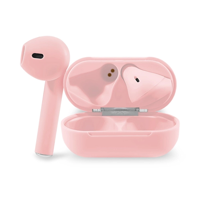 AUDÍFONOS INALÁMBRICOS BLUETOOTH TÁCTIL I12 TWS ROSADO - 5