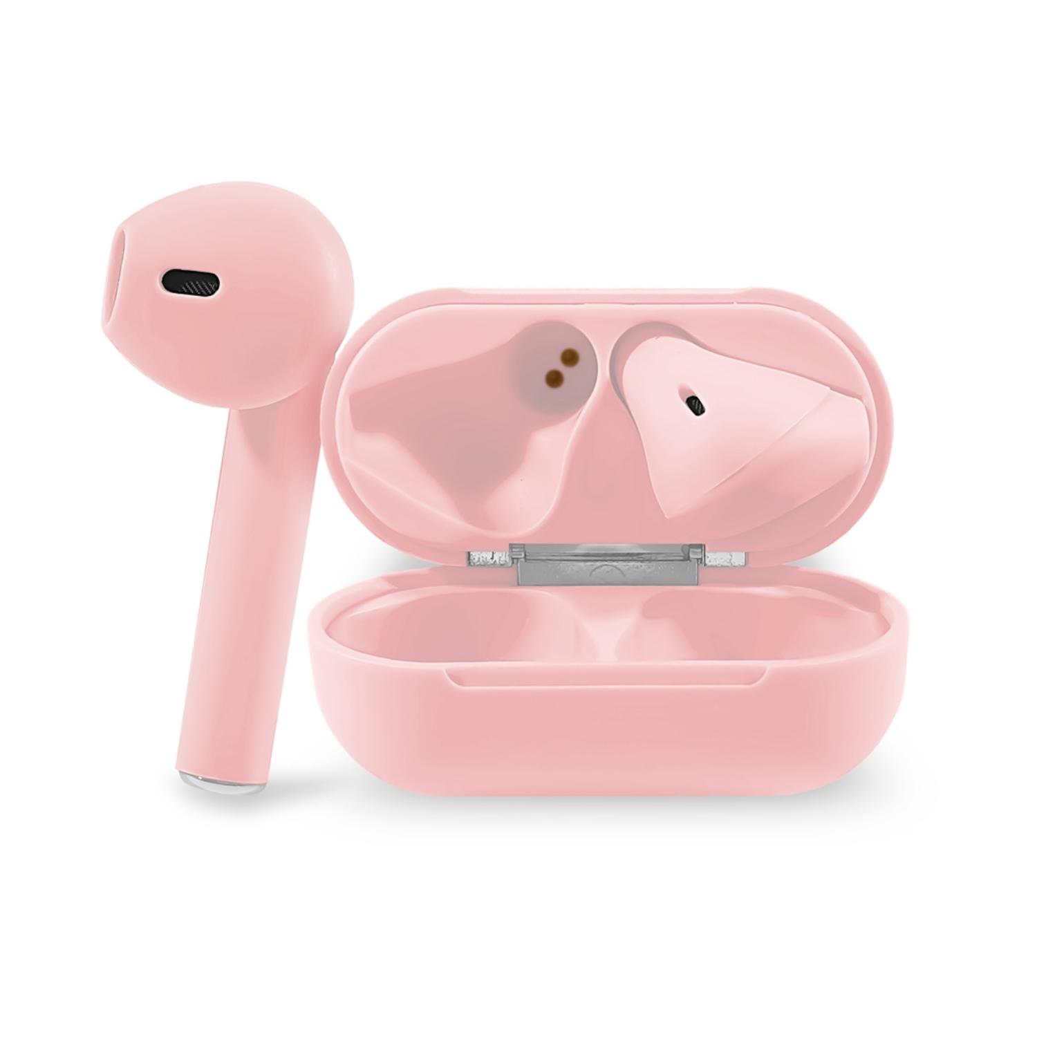 AUDÍFONOS INALÁMBRICOS BLUETOOTH TÁCTIL I12 TWS ROSADO - 5