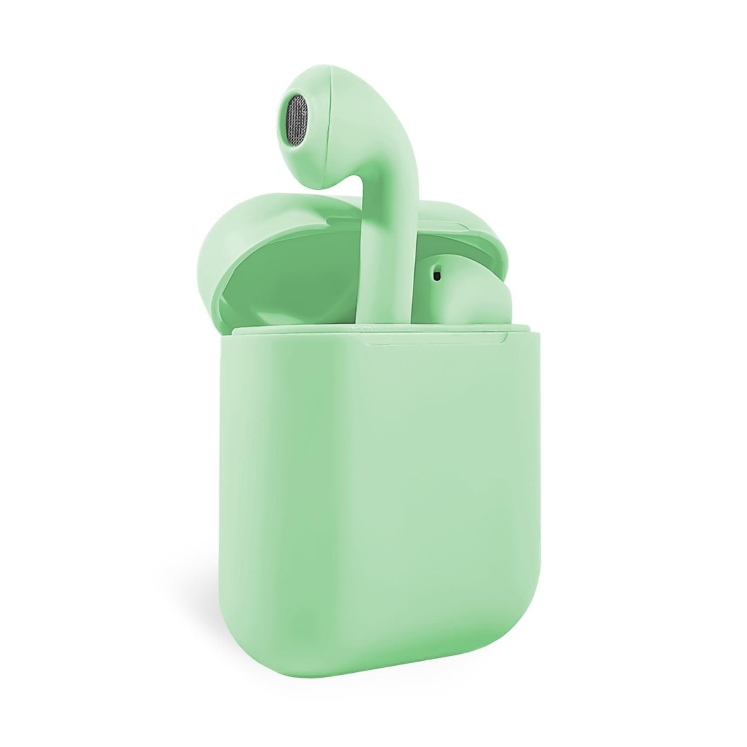AUDÍFONOS INALÁMBRICOS BLUETOOTH TÁCTIL I12 TWS VERDE - 3