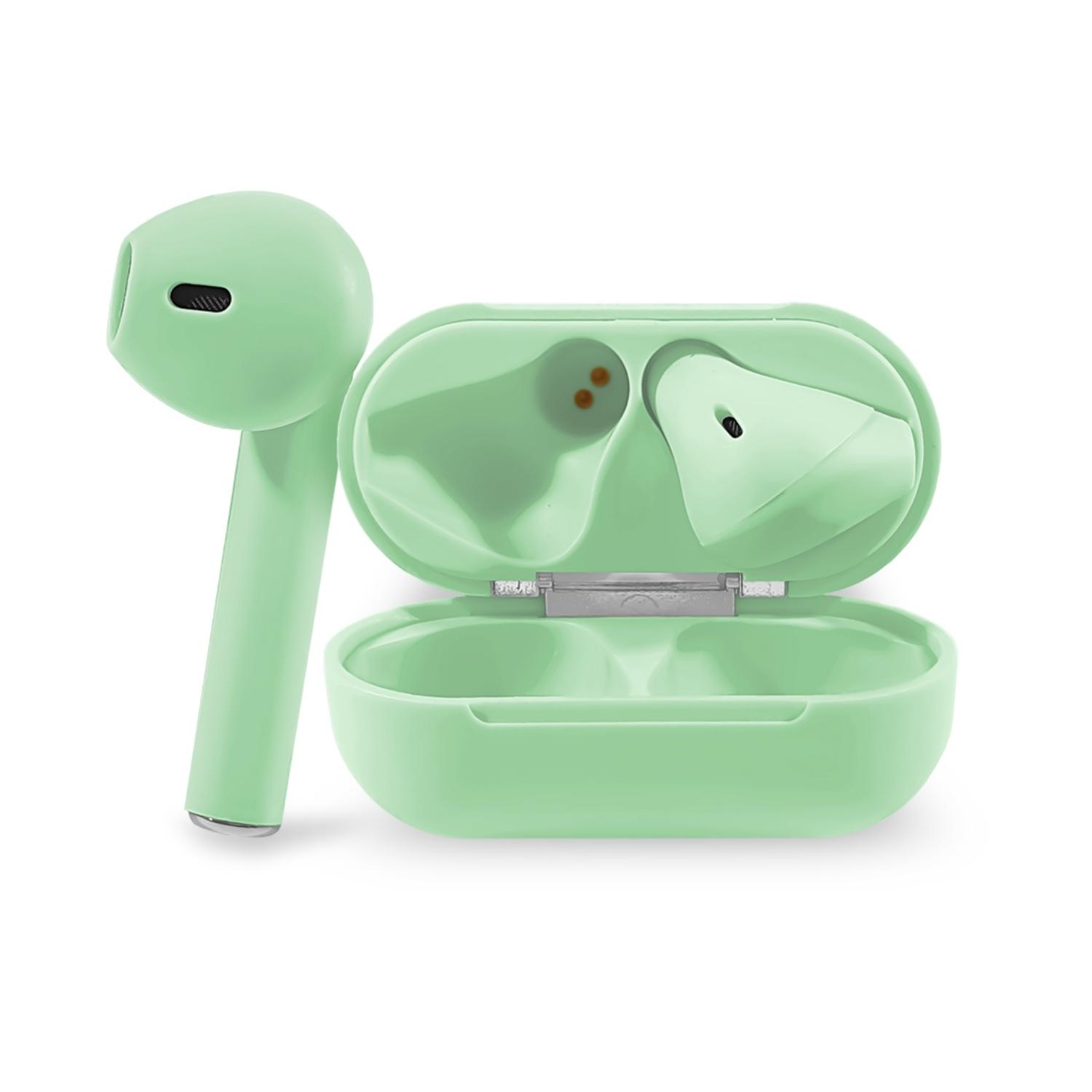 AUDÍFONOS INALÁMBRICOS BLUETOOTH TÁCTIL I12 TWS VERDE - 5