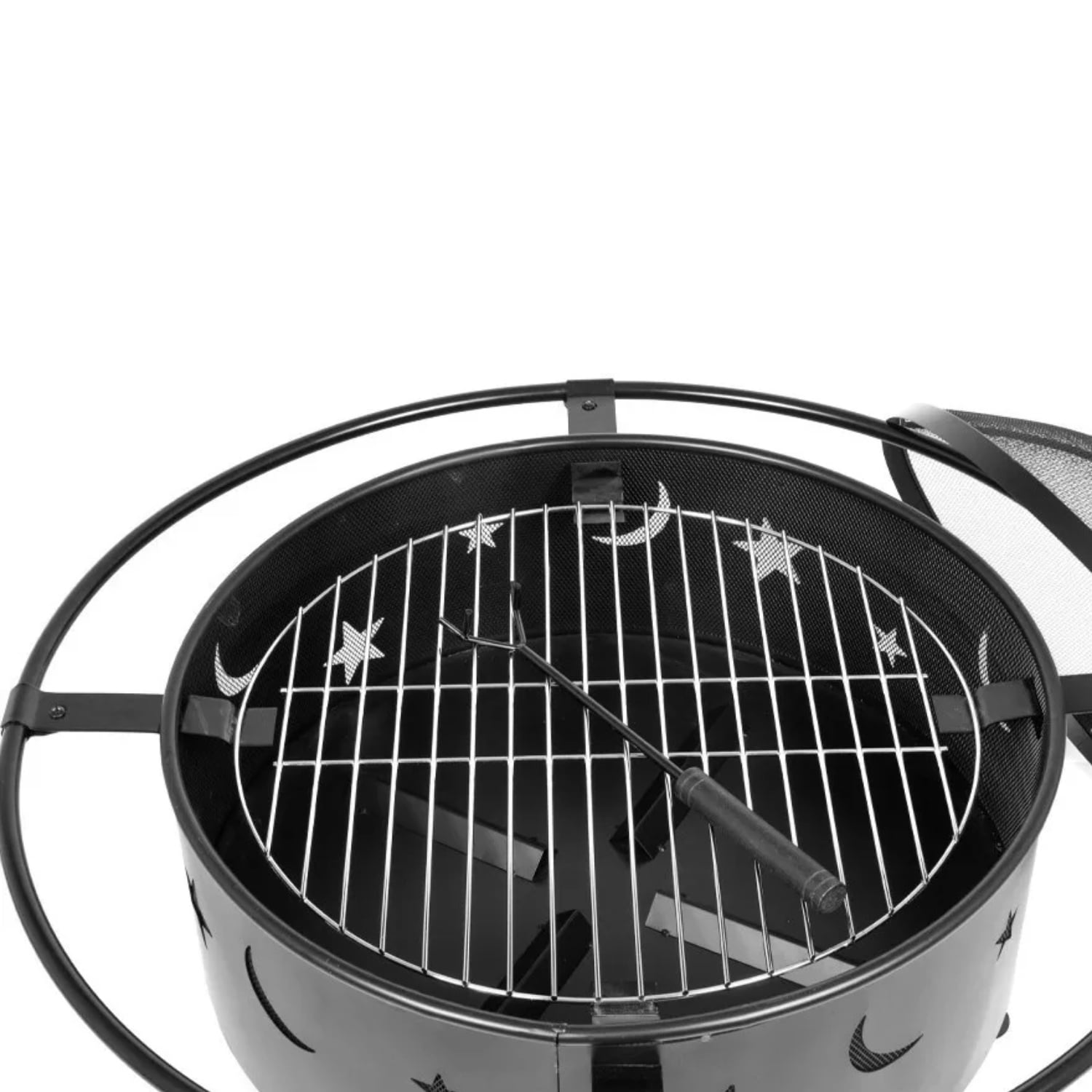 BRASERO METAL LEÑA O CARBÓN TAPA 82X67 CM - 4