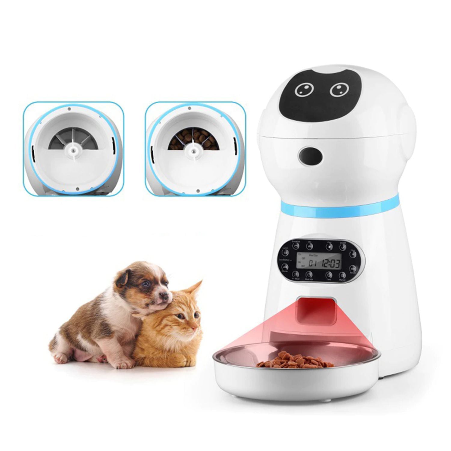 ROBOT DISPENSADOR PERROS GATOS ALIMENTO AUTOMÁTICO IMPORTCLICK - 4
