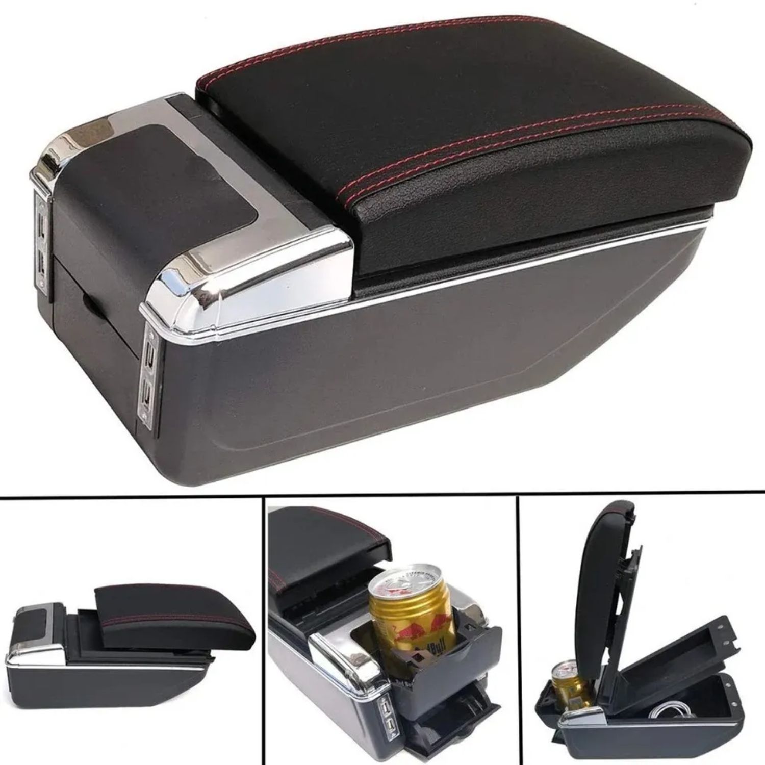APOYA BRAZO IMPORTCLICK POSAVASOS AUTO UNIVERSAL 7 PUERTOS USB - 2