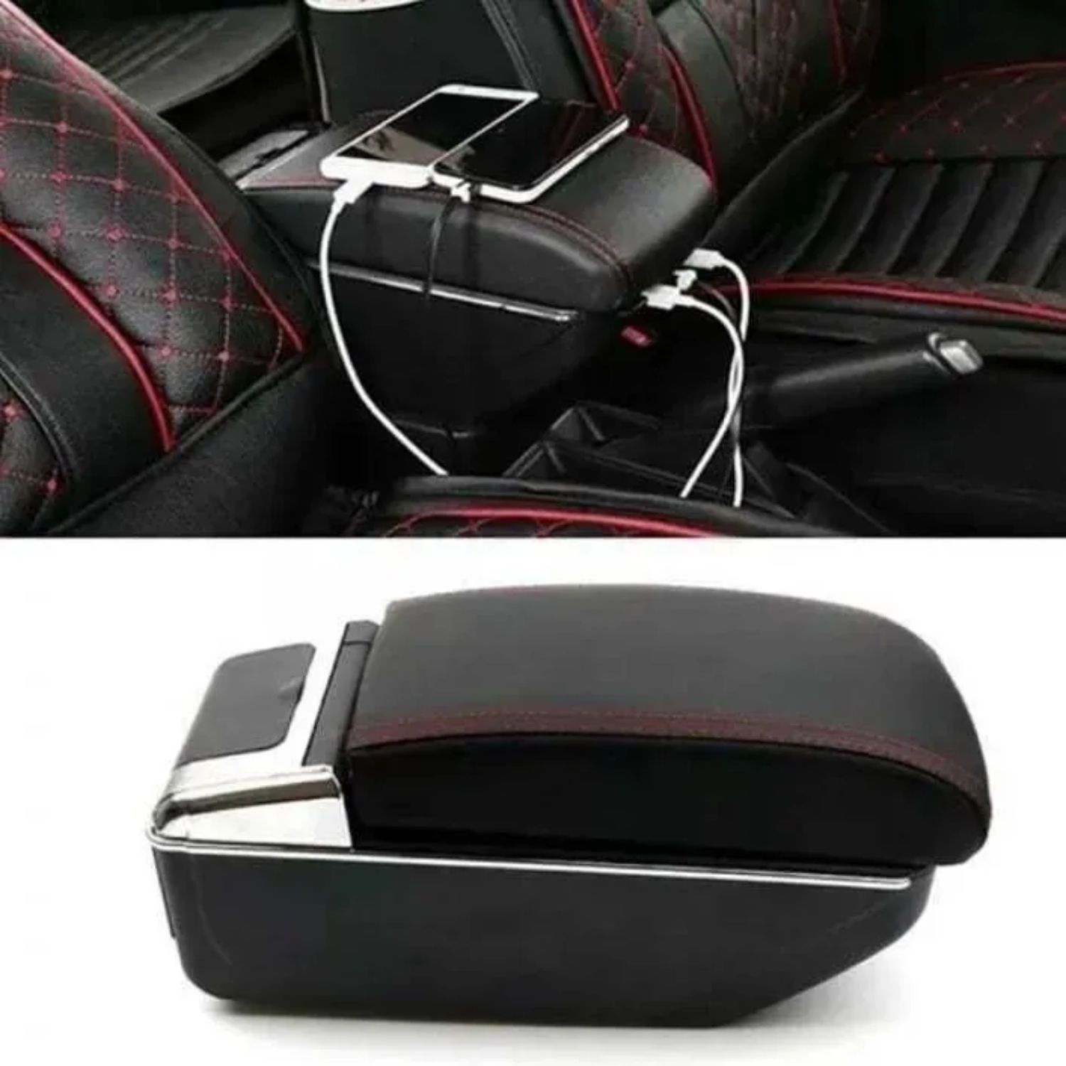 APOYA BRAZO IMPORTCLICK POSAVASOS AUTO UNIVERSAL 7 PUERTOS USB - 4