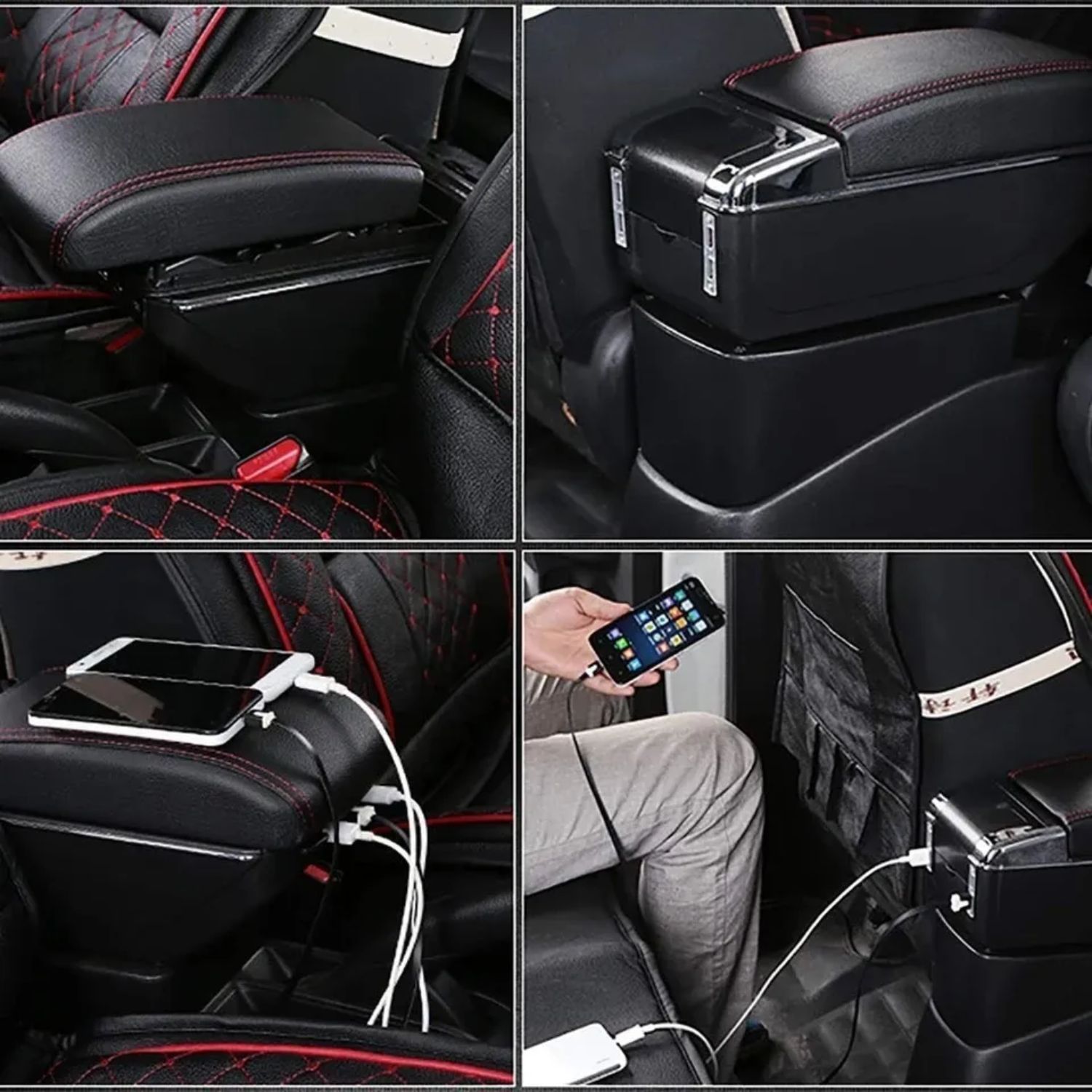APOYA BRAZO IMPORTCLICK POSAVASOS AUTO UNIVERSAL 7 PUERTOS USB - 8