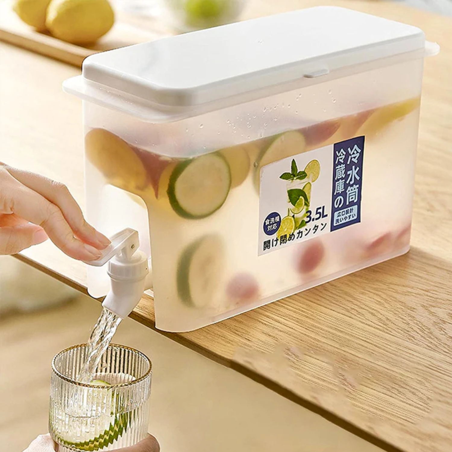 DISPENSADOR LÍQUIDOS FRÍO O CALIENTE 3.5 L PLÁSTICO - 7