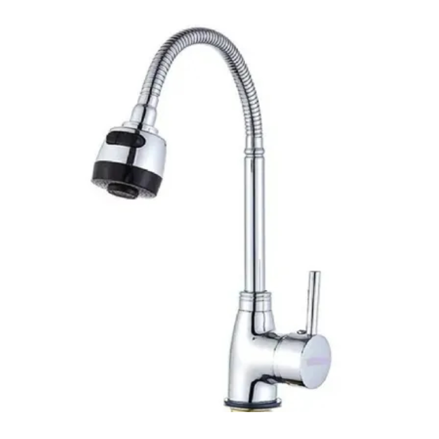 LLAVE IMPORTCLICK LAVAPLATOS MONOMANDO CUELLO FLEXIBLE DIFUSOR AGUA HOG.350 - 1