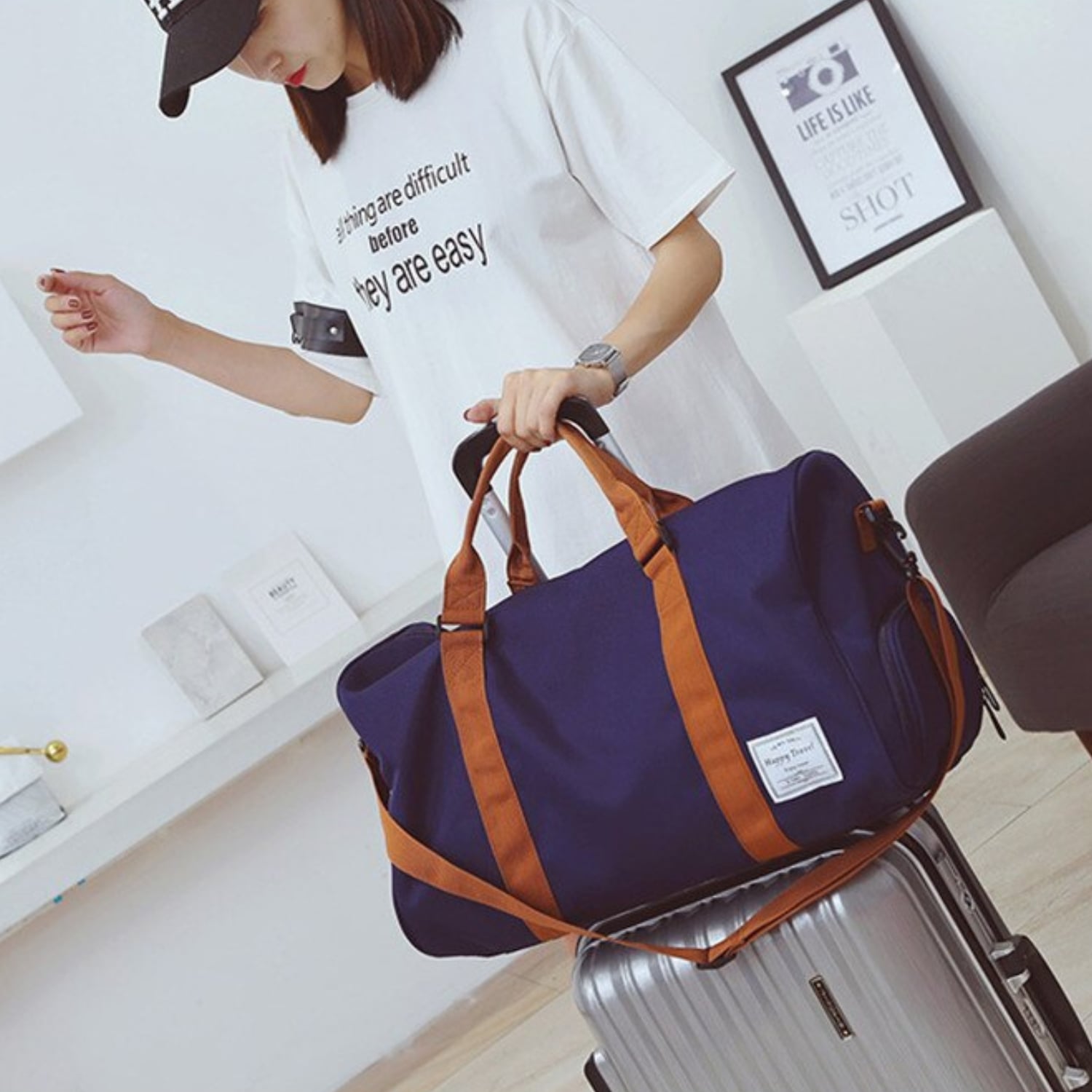 BOLSO VIAJE DEPORTE GIMNASIA 35 LT AZUL - 2