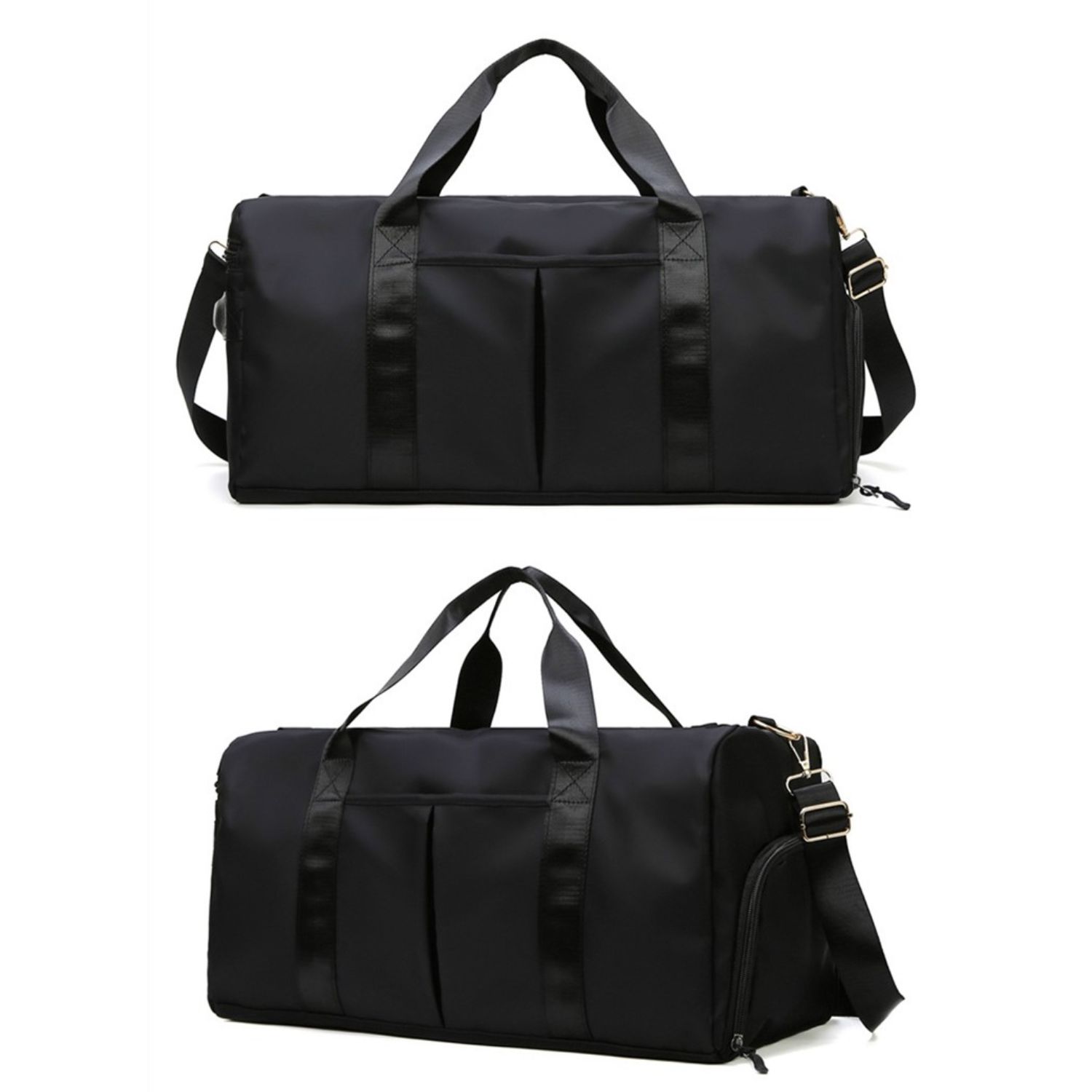 BOLSO DUFFEL VIAJE DEPORTIVO GIMNASIO FITNESS 35 LT NEGRO - 2