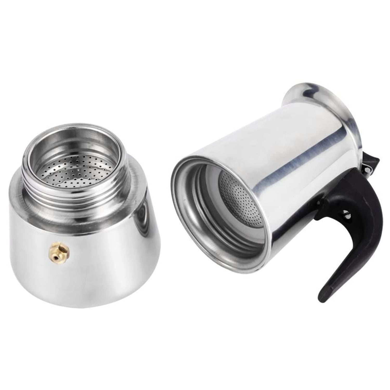 CAFETERA ITALIANA ACERO INOXIDABLE 4 TAZAS 160 ML - 3