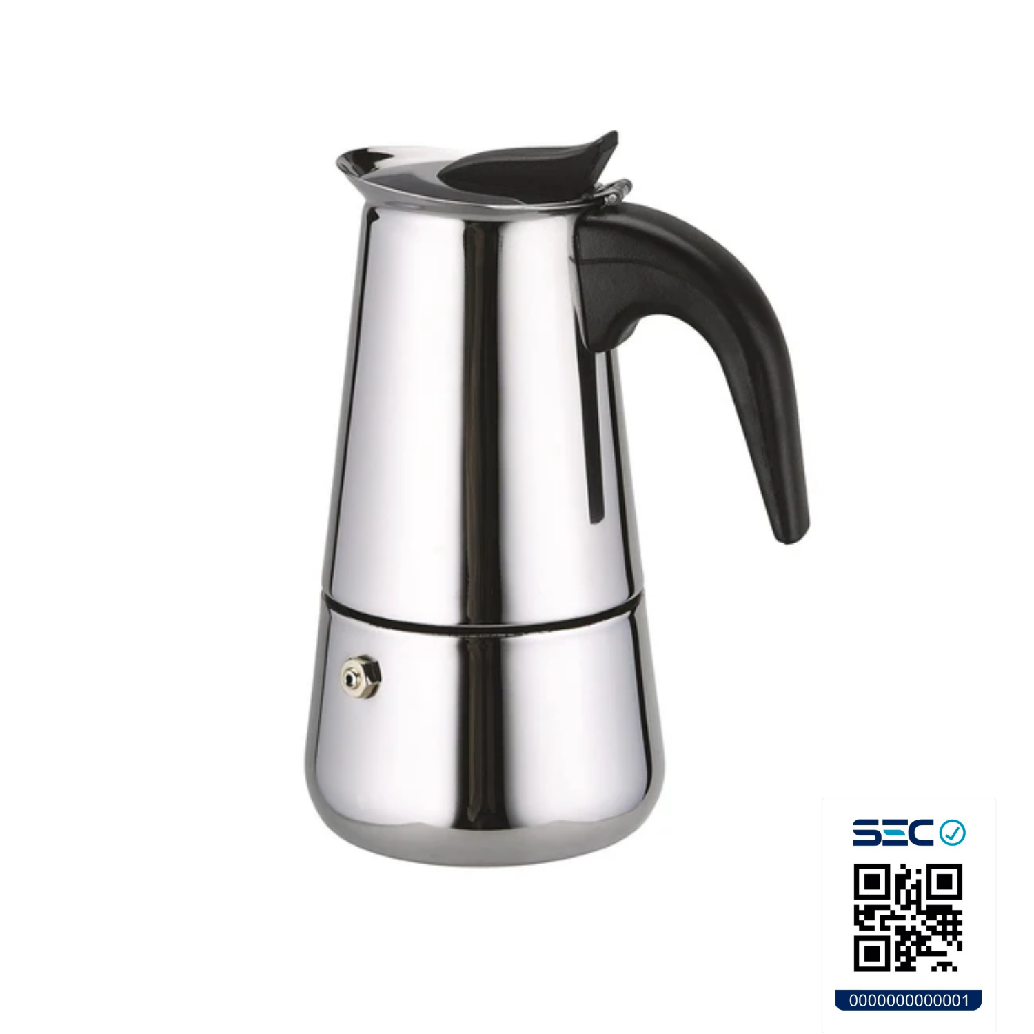 CAFETERA ITALIANA ACERO INOXIDABLE 4 TAZAS 160 ML - 7