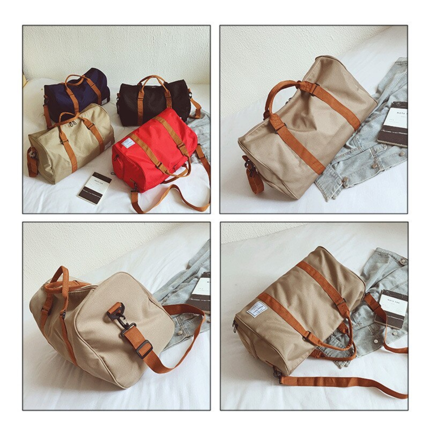 BOLSO VIAJE DEPORTE GIMNASIA 35 LT CAQUI - 7