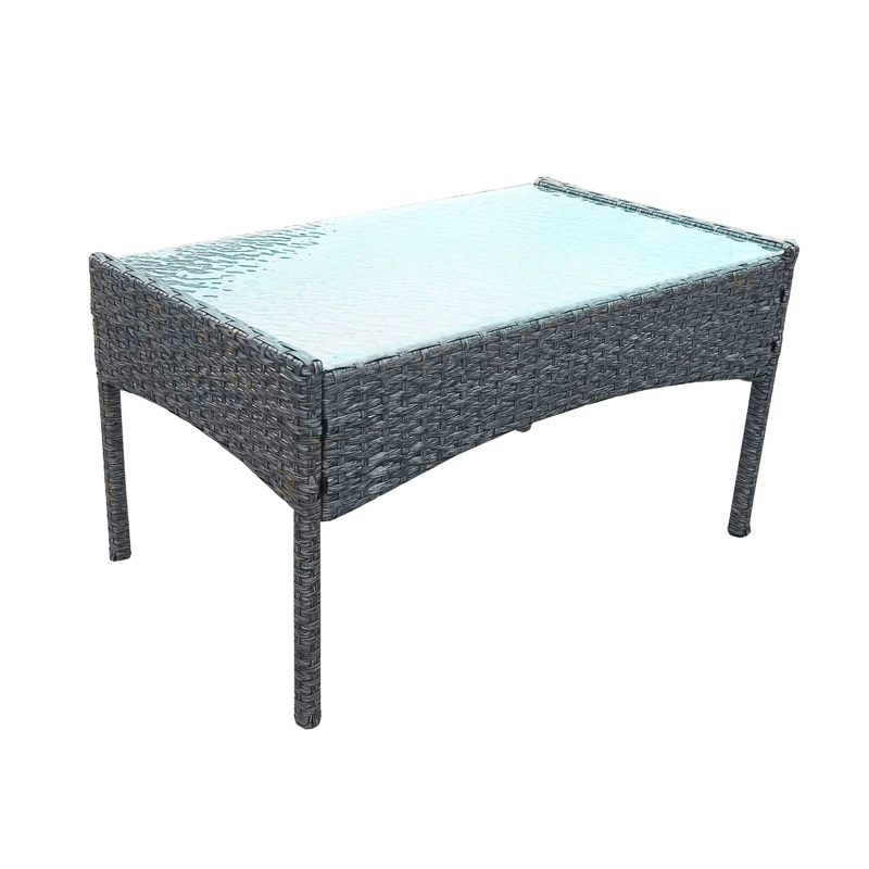 JUEGO COMEDOR TERRAZA IMPORTCLICK AIR.23 1 CUERPO RATTAN CAFE JARDÍN 4 PIEZAS - 2