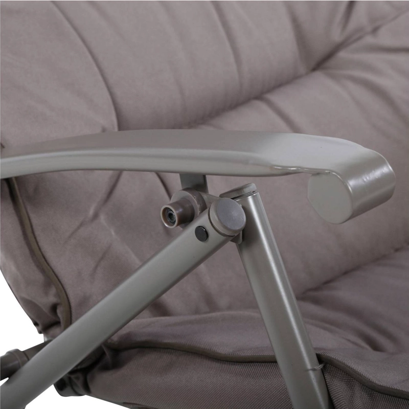 JUEGO COMEDOR TERRAZA IMPORTCLICK AIR.27 METAL GRIS JARDÍN MESA + 4 SILLAS - 6