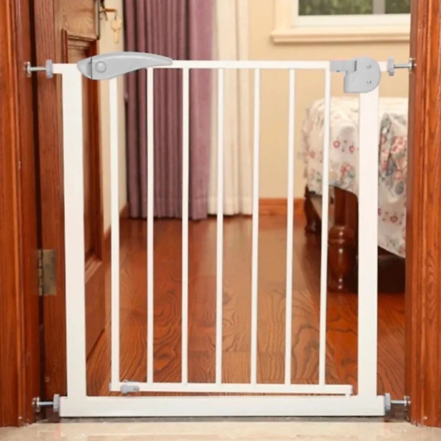 REJA IMPORTCLICK HOG.325 BLANCO AJUSTABLE CUIDADO SEGURIDAD BEBES 75-85X79X4 CM - 5