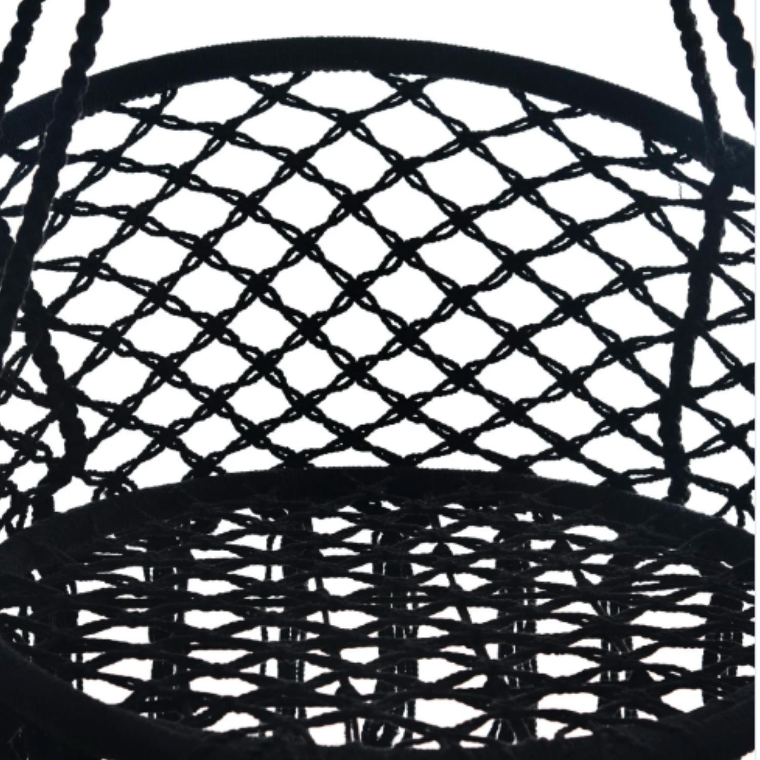HAMACA IMPORTCLICK AIR.41 SILLA COLUMPIO ALGODÓN NEGRA 80 X 70 CM - 7