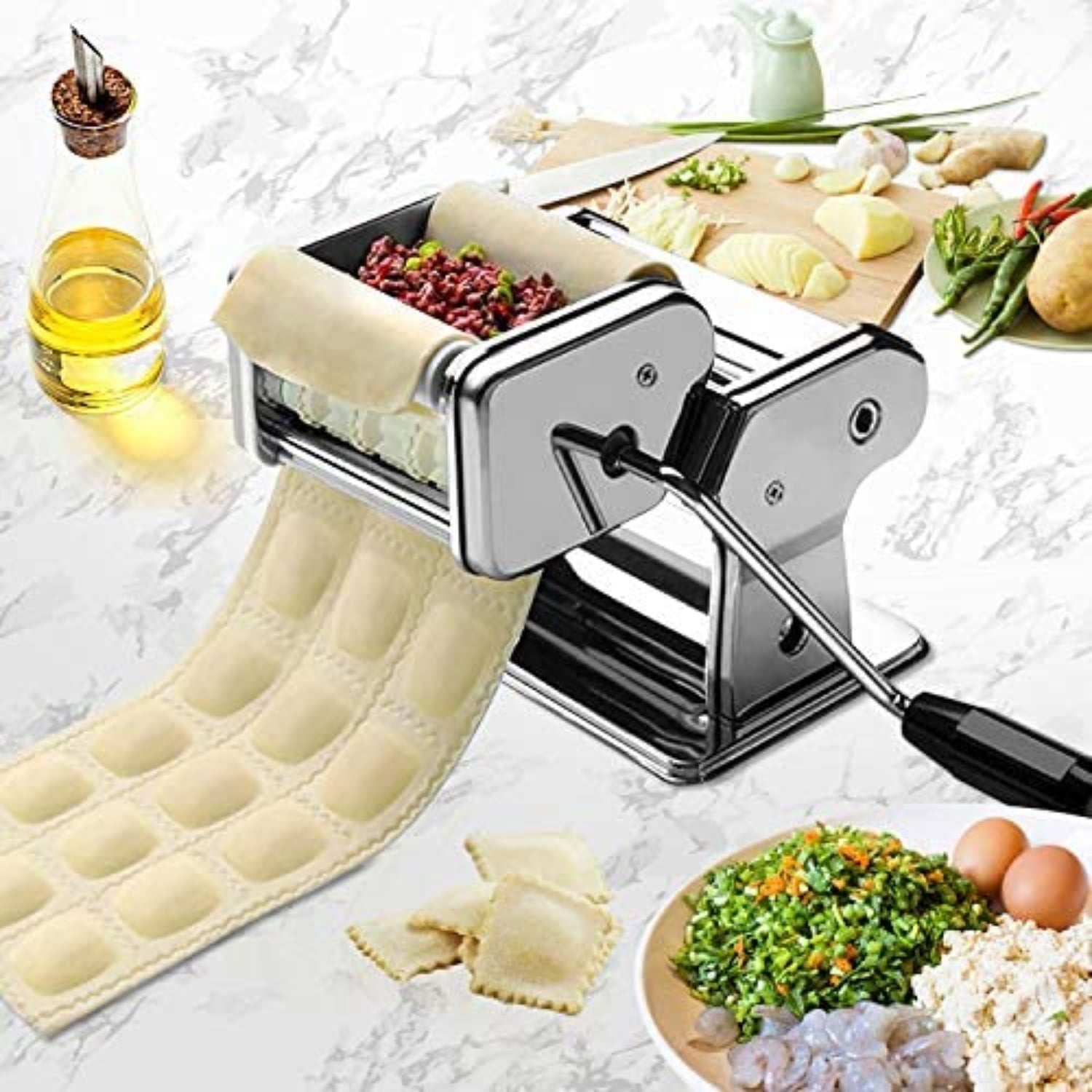 MÁQUINA DE PASTA IMPORTCLICK HOG.355 RAVIOLI CON MANIVELA 21X20X15 CM - 4