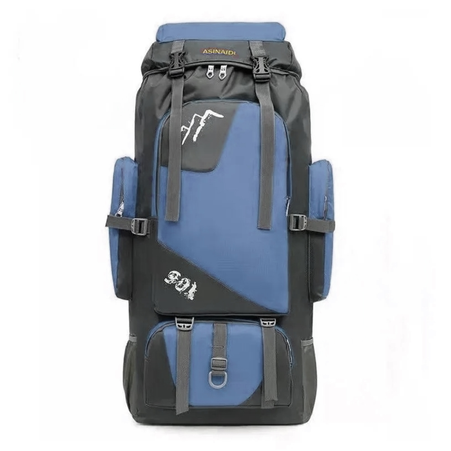 MOCHILA IMPORTCLICK HOG.377 AZUL OSCURO CAMPING OUTDOOR 90 LT - 1