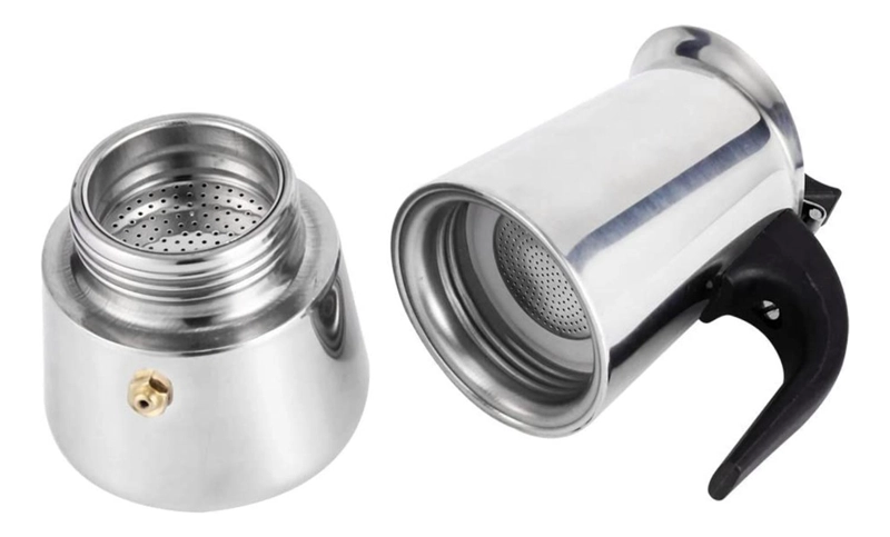 CAFETERA ITALIANA ACERO INOXIDABLE 9 TAZAS 450 ML - 3