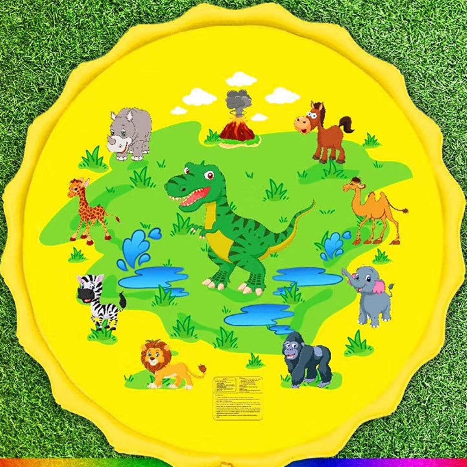 PISCINA IMPORTCLICK INF.53 ALFOMBRA INFANTIL REGADERA AGUA 150 CM AMARILLO - 5
